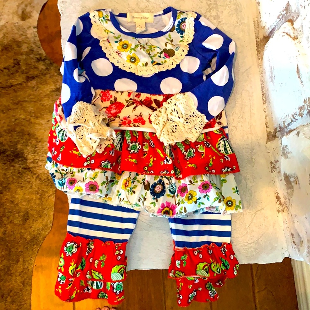 Boutique 2 piece girl outfit